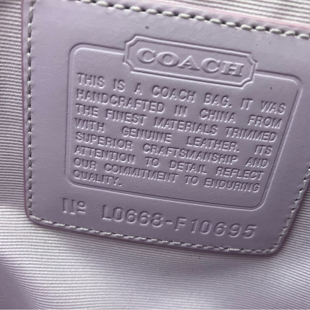 Coach HMW Tote Brass White Bag Pre owned - Picture 11 of 12